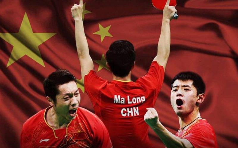 中国男乒vs英国男队